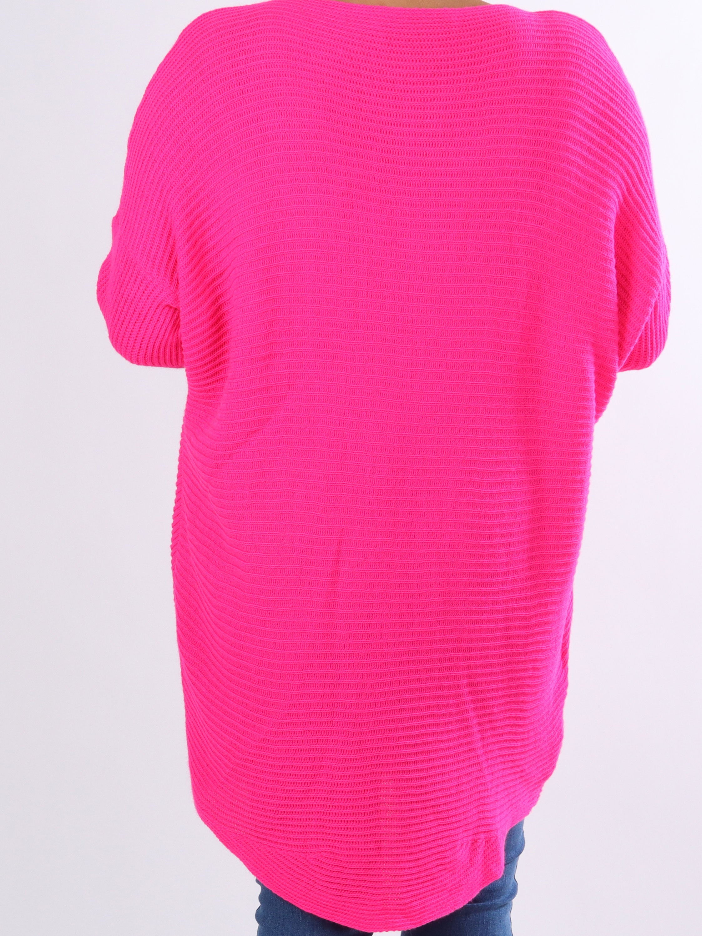 Teddy - Strikbluse med tætsiddende ærmer